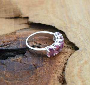 Anillos de Turmalina Rosa en Plata de Ley 925 para Mujer, Venta al por Mayor, Fabricante Indio, Regalo para Ella - Product Image 3