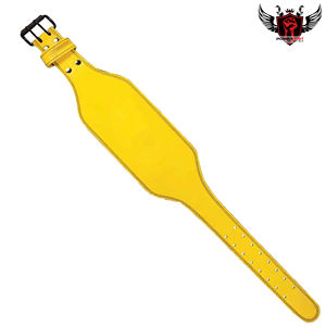 Cinturón de levantamiento de pesas sostenible transpirable de piel de vaca personalizado de alta calidad para entrenamiento de gimnasia y culturismo con hebilla duradera - Product Image 3