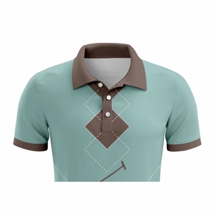 Premium Custom Knitted Luxury for Shirts with Printed Pattern Quick Dry Polyester Short Sleeve Button-<b>Down</b> Casual Design - Product Image 3
