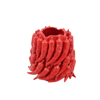 Vase en céramique 3D en forme de pot de chili, vase à fleurs, ornements en céramique, décorations de jardin printemps-été, décorations pour la maison