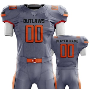 Uniforme de football américain de haute qualité personnalisable pour les jeunes Taille XL Polyester respirant Tops Jersey Ensembles de logos brodés - Product Image 5