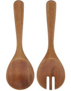 Outil de cuisson brunâtre ustensile de Offre Spéciale cuillère et fourchette vaisselle Acacia/Mango bois salade serveurs ensemble pour ustensiles de cuisine - Product Image 2