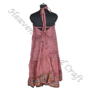 SD018 femmes indien pakistanais Saree/Shari/Shari Vintage robes en soie Hippy Boho chaud Sexy à la recherche de coton Inde meilleur Vintage - Product Image 4
