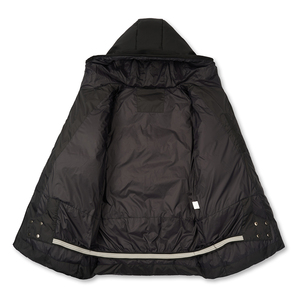 Veste parka d'hiver pour hommes en vente de gros OEM manteaux chauds et respirants à bulles avec poches zippées et long col tissu pour manteaux - Product Image 3