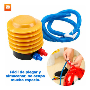 Pompe à air manuelle pour gonfler ballons et ballons de piscine - Couleurs assorties - Product Image 3