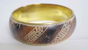 Brazalete de Cobre con Diseño Floral Calado, Hecho a Mano, de Alta Calidad y a la Moda para Mujer, Joyería Nupcial India Elegante Chapada en Oro, Moda Étnica - Product Image 2