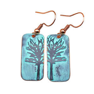 Yamanashi bijoux Hong Kong 2025 bijoux Festival boucles d'oreilles bijoux en laiton martelé coloré boucles d'oreilles Costume robe cuivre bijoux - Product Image 1