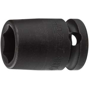 Hazet 3/8'' 6-Point Square <b>Impact</b> <b>Socket</b> with Traction Profile - Product Image 1
