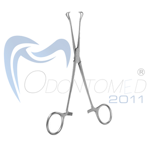 Pince à tissus Odontomed Allis 16 cm 4x5 dents en acier inoxydable certifiée CE Classe I, pince chirurgicale pour préhension des tissus intestinaux - Product Image 3