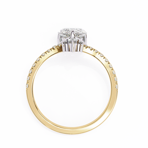 GIA Certified 1.72ct Anillo de diamante cultivado en laboratorio en oro amarillo de 14K Joyería de gran tamaño - Product Image 6