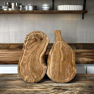 Planches à découper et blocs à découper en bois d'olivier rustique écologiques en gros avec plateau de service pour ustensiles de cuisine - Product Image 4