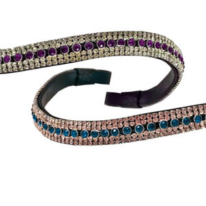 Fabricante de Diademas de Cuero para Caballo con Cristales Brillantes en Forma de Corona, Personalizadas con Diamantes Premium - Product Image 2