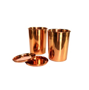 Copa de cerveza de vino de cobre de alto acabado hecha a mano forma redonda suministros al por mayor de calidad superior vidrio de cobre para venta superior - Product Image 6