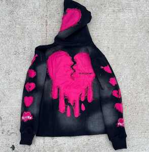 Sweat à capuche zippé personnalisé Sweat à capuche de créateur luxueux Sweats à capuche graphiques brodés Sweat-shirt à fermeture éclair du fabricant personnalisé - Product Image 4