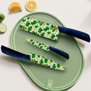 Novedades, Juego de Cuchillos Santoku Profesionales, Hoja de Cerámica, Plástico, Ambidiestro, Apto para Lavavajillas, para Cocina Casera, Preparación de Comidas, en Existencia - Product Image 3