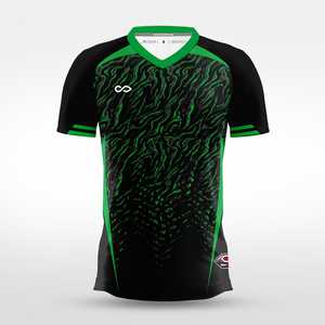 เสื้อเจอร์ซีย์ผู้ชายพรีเมียม โพลีเอสเตอร์ พิมพ์ลายพัฟฟ์ รับผลิตแบบ OEM/ODM - Product Image 4