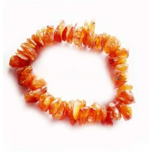 Pulsera Elástica Europea Hecha a Mano con Ágata Cornalina Roja, Artesanía de Piedras Semipreciosas Portátiles para Regalos Empresariales - Product Image 3