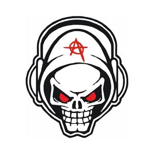 Anarchy Skull Autocollant voiture - Product Image 1