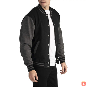 เสื้อแจ็คเก็ตเบสบอลคุณภาพสูงสำหรับผู้ชาย สไตล์วิทยาลัย สำหรับกิจกรรมกลางแจ้ง  รับสกรีนโลโก้  เสื้อผ้ากีฬา  สำหรับฤดูหนาว  ขายส่ง  กระดุมแกะ  ถักจากผ้าขนสัตว์ - Product Image 2