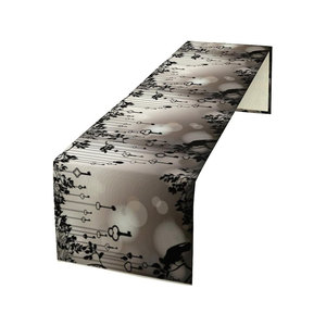 Dernière conception de chemin de table en pur coton imprimé personnalisé tissé brodé au prix de gros - Product Image 6