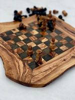 UTILISER LE LUXE PRATIQUE EN GROS Jeu d'échecs en bois personnalisé Jeu d'échecs de grande taille Planche pliante Pièces d'échecs
