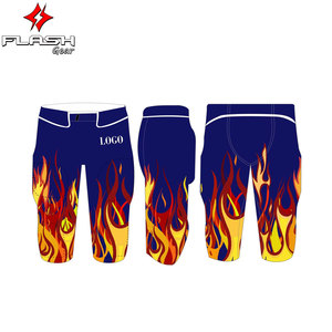 Tenues de football américain personnalisées professionnelles, imprimées, à manches courtes, en gros, ensembles de maillots et de pantalons réversibles - Product Image 4