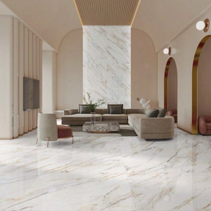 ARREZO BIANCO en losas de porcelana de 1200x1800mm en superficie pulida para suelos y paredes en colores claros y oscuros de Novac - Product Image 2