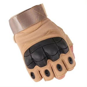 ถุงมือมอเตอร์ไซด์ครึ่งนิ้วสำหรับผู้ชายและผู้หญิงวัสดุหนังออกแบบโลโก้ของตัวเองสำหรับกีฬามอเตอร์ไซด์แข่งช่วงต่ำ - Product Image 1