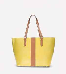 Sac fourre-tout vintage en cuir jaune pour femme, grand sac à bandoulière, motif bonbon, sac de travail, sac de voyage, sacoche en cuir véritable - Product Image 2