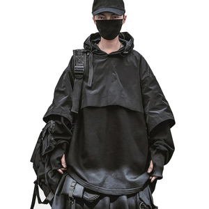 Invierno nuevo OEM al por mayor logotipo personalizado Techwear Sudadera con capucha moda al aire libre Vintage chaqueta logotipo personalizado hombres sudaderas con capucha y sudaderas - Product Image 6