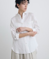 Blus Linen Putih 100% Bernapas, Longgar, Sederhana, Kancing, Lengan Panjang, Wanita, Vintage, Kasual, Bordir, Rumbai, Musim Dingin, Musim Semi