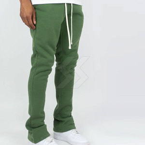 Pantalones de hombre de calidad superior con logotipo personalizado para uso en exteriores, ropa deportiva personalizada lavada, pantalones de chándal apilados para hombre - Product Image 4