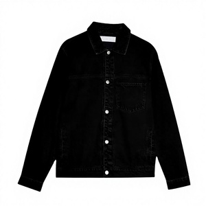 Chaqueta de Mezclilla Vintage de Alta Calidad 100% Algodón para Hombre, Prenda Exterior Elegante para Invierno con Características Transpirables de Secado Rápido, Estilo Casual - Product Image 1