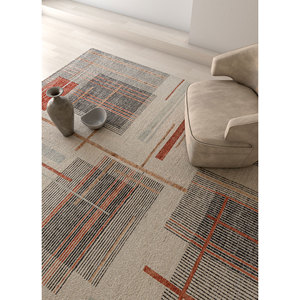 พรมขนสัตว์อัฟกันสีน้ำเงิน Blythe แบบถักมือ รูปทรงสี่เหลี่ยมคลาสสิก พรมขนสัตว์อัฟกันสำหรับตกแต่งบ้าน ห้องนั่งเล่น ทางเดิน หรือห้องโถง - Product Image 5