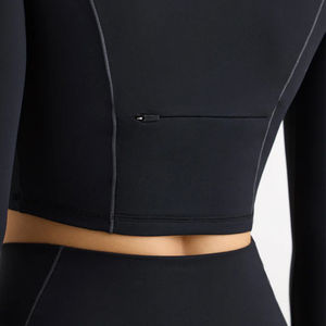 Haut de yoga sans couture respirant et léger pour femme avec extensibilité quadridirectionnelle pour la gym, la course et le fitness quotidien – Haut de sport actif - Product Image 6