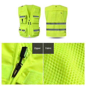 高反射ベスト緊急消防士ジャケットボランティアロードレスキューマルチポケットジャケット制服印刷能力 - Product Image 2