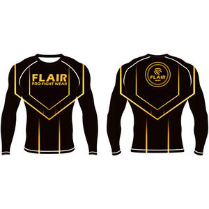 เสื้อไนลอน BJJ ป้องกันผดผื่นป้องกันรังสียูวียาวเสื้อบีบอัดกันยูวีทนทานออกแบบได้ตามต้องการระบายอากาศและใส่สบาย - Product Image 2