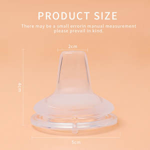Empêcher les coliques et anti-étouffement Sucette à large bouche Bouteille de lait en silicone de qualité alimentaire avec mamelon pour bébé sans BPA - Product Image 3