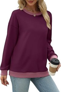 Sudadera bordada para mujer, ropa informal minimalista, sudadera de talla grande para mujer, ajuste cómodo de gran tamaño - Product Image 3