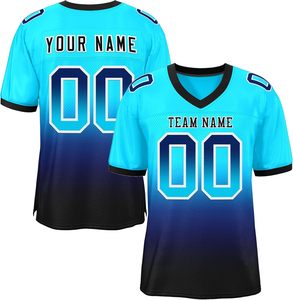 Maillots de football américain Premium Day-Glo Design surdimensionné à haute énergie Performance respirante courte pour le jeu de streetwear d'été - Product Image 3