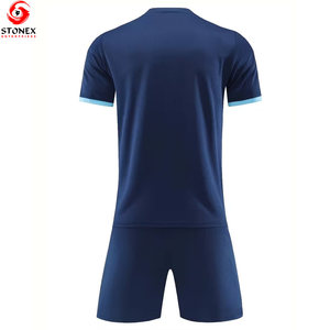 Uniforme de Fútbol de Manga Corta para Adultos en Oferta, con Nombre de Equipo Personalizado, 100% Poliéster, Uniforme de Fútbol Estampado por Sublimación de Alta Calidad - Product Image 2