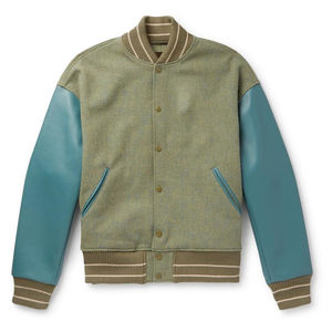 Vestes Letterman entièrement personnalisées de qualité supérieure veste Letterman à manches en cuir pour hommes - Product Image 1