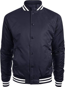 Chaquetas Varsity Personalizadas para Hombre, Estilo Universitario de Béisbol, Chaqueta Casual de Lona de Alta Calidad con Parches Bordados para Hombre - Product Image 3