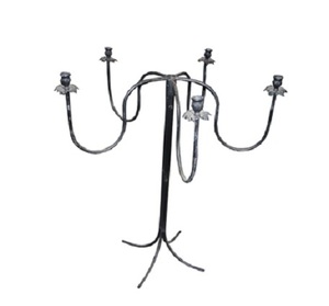 Home Decorative Vintage Iron Metal Candle Holder with Glass Stand <b>for</b> <b>Weddings</b> Handmade Christmas Customized Print <b>Wrapped</b> Box - Product Image 2