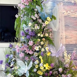 ซุ้มดอกไม้ผีเสื้อขนาดใหญ่ LANJO ดีไซน์หรูหรา สำหรับงานอีเว้นท์ งานปาร์ตี้ งานแต่งงาน ตกแต่งภายนอก และจัดพิธีต่างๆ - Product Image 6