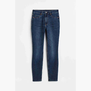 Pantalones Vaqueros de Mezclilla Azul para Mujer, Corte Recto, Casuales, Ecológicos, 100% Algodón, Cintura Alta, Servicio OEM, Venta al Por Mayor Personalizada - Product Image 6