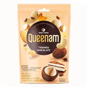 Envío listo HALAL Tiramisu Chocolate recubierto de almendras nueces de Macadamia 150G aperitivos deliciosos gragea Chocolate OEM sabor Chocolate - Product Image 1