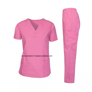 Tenues médicales unisexes, hauts de travail, dernières tendances, broderie, style personnalisé OEM, fournisseurs pakistanais, ensembles de blouses d'hôpital - Product Image 6