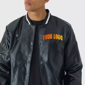 แจ็กเก็ตเบสบอลของผู้ชายแบบลำลองเสื้อโค้ทเลตเทอร์แมนเย็บสำหรับฤดูหนาวแจ็คเก็ตหนังสำหรับผู้ชาย - Product Image 6