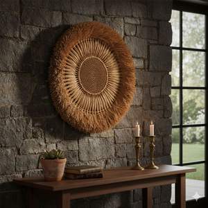 SURYA WALLDECORE BANANA <b>TREE</b> BARK MACRAME HANDICRAFT - Product Image 4